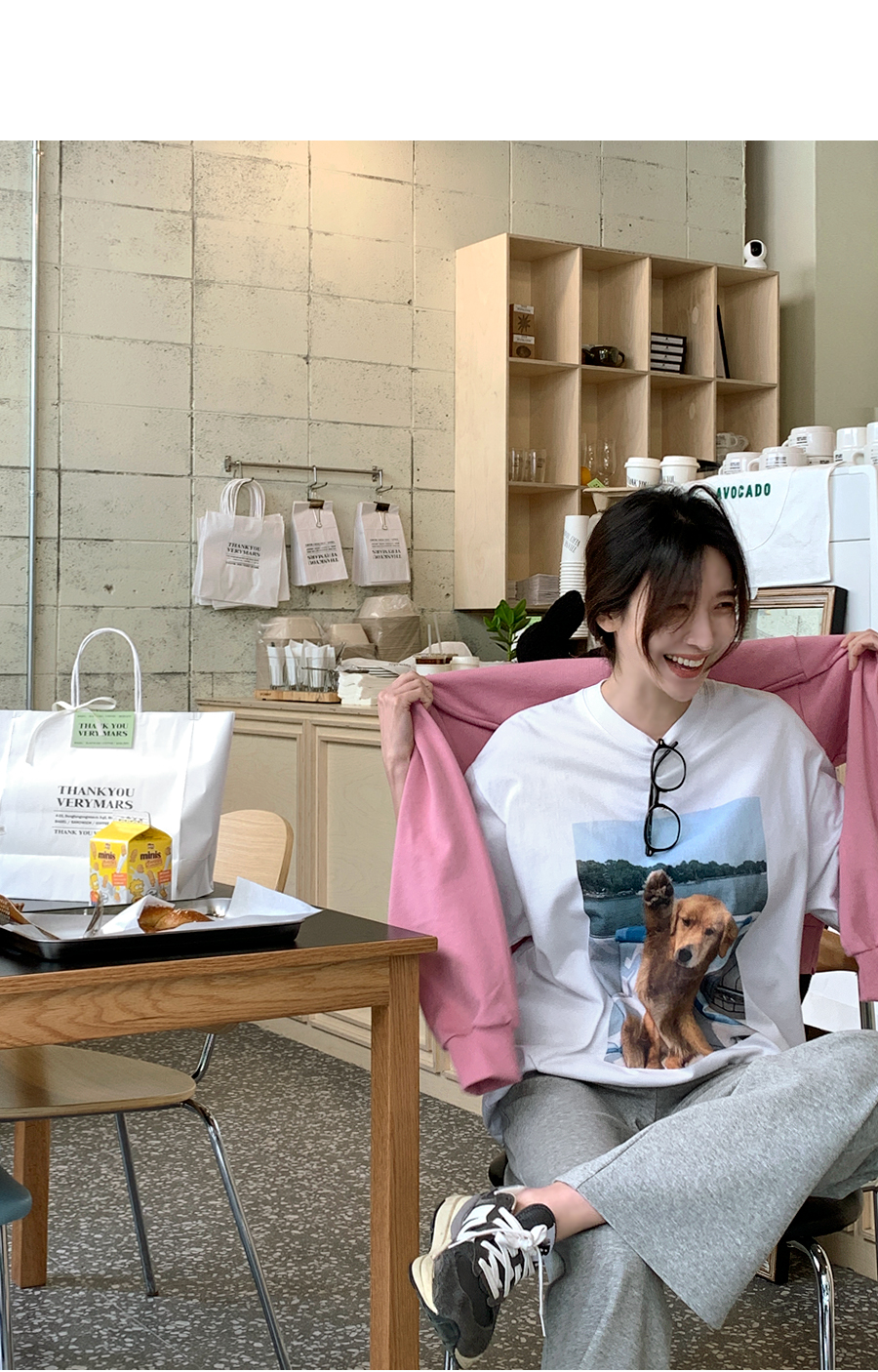 [하이파이브 루즈핏 반팔티] 메이블루 [하이파이브 루즈핏 반팔티]